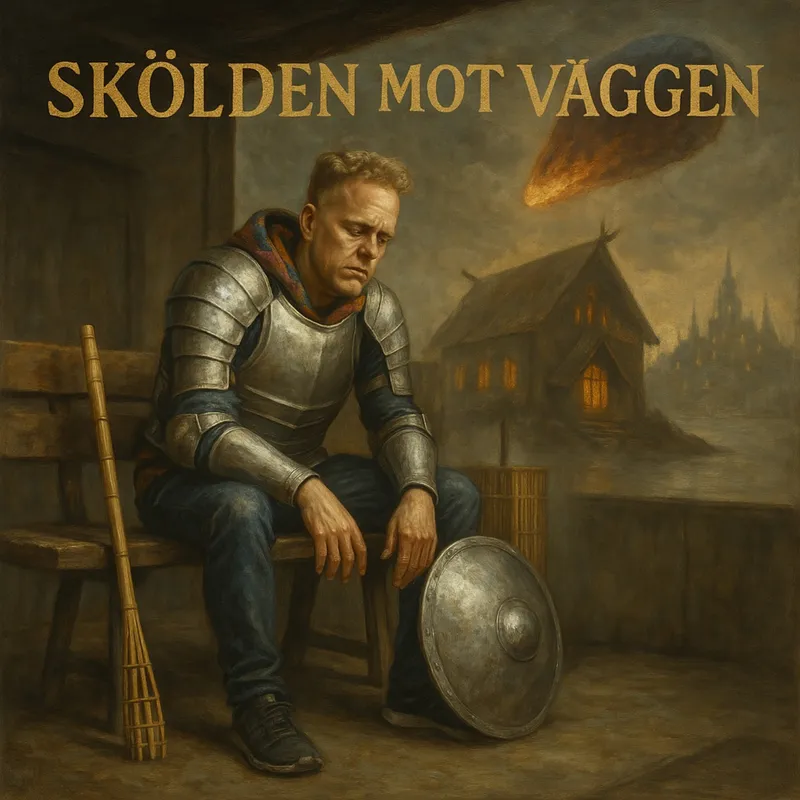 Skölden mot väggen artwork