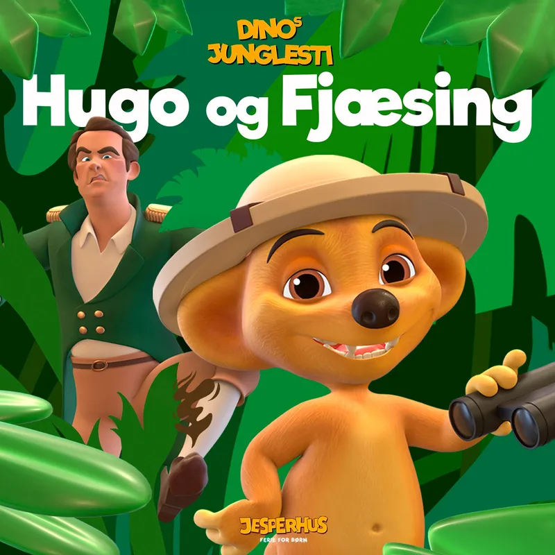 LYDBOG: Dinos Junglesti - Hugo og Fjæsing artwork