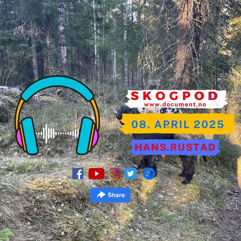 Skogpod med Hans Rustad 8. april 2025 artwork