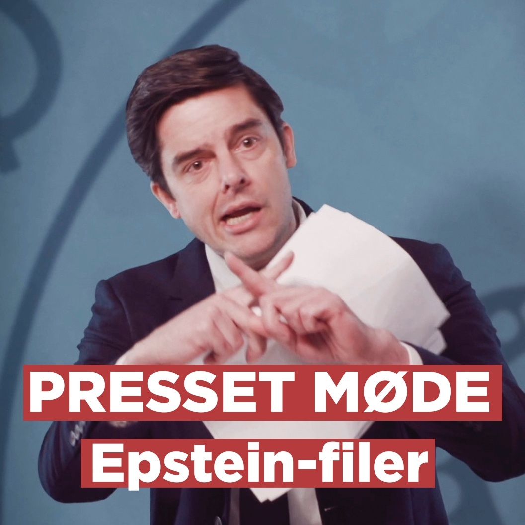 Epstein-filer // Presset Møde i Schøtministeriet 13. FEB 2026 artwork