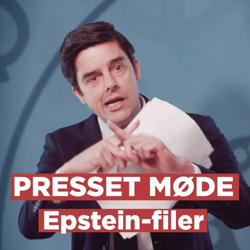 Epstein-filer // Presset Møde i Schøtministeriet 13. FEB 2026 artwork
