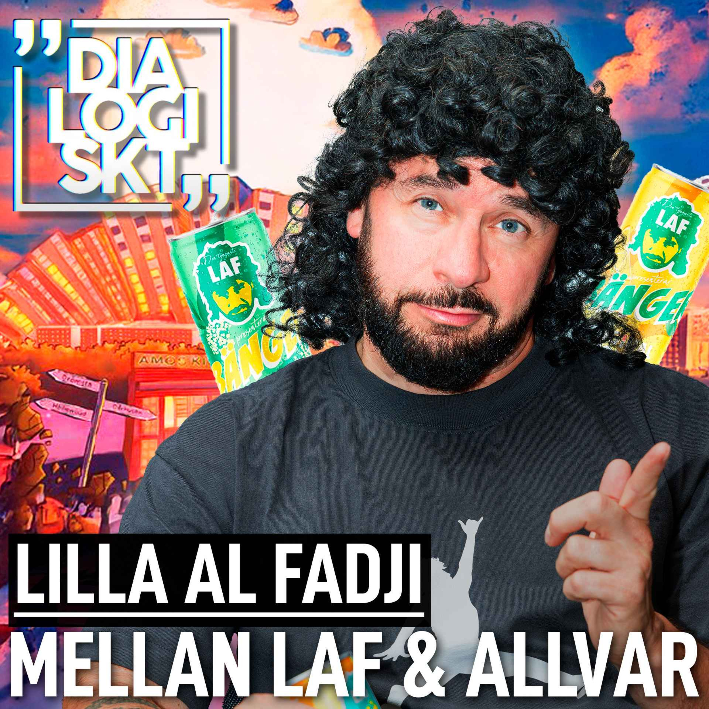 #204 , Lilla Al fadji , ”MELLAN LAF & ALLVAR!” artwork