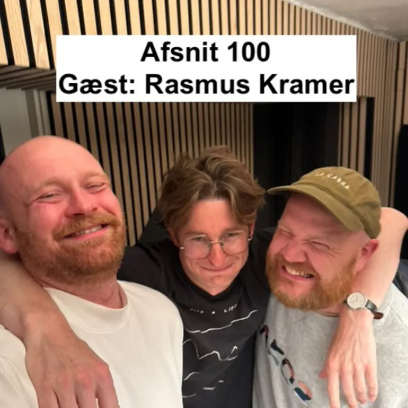 #100 "Voldsomme nederlag på gymnasietoilettet" med Rasmus Kramer artwork
