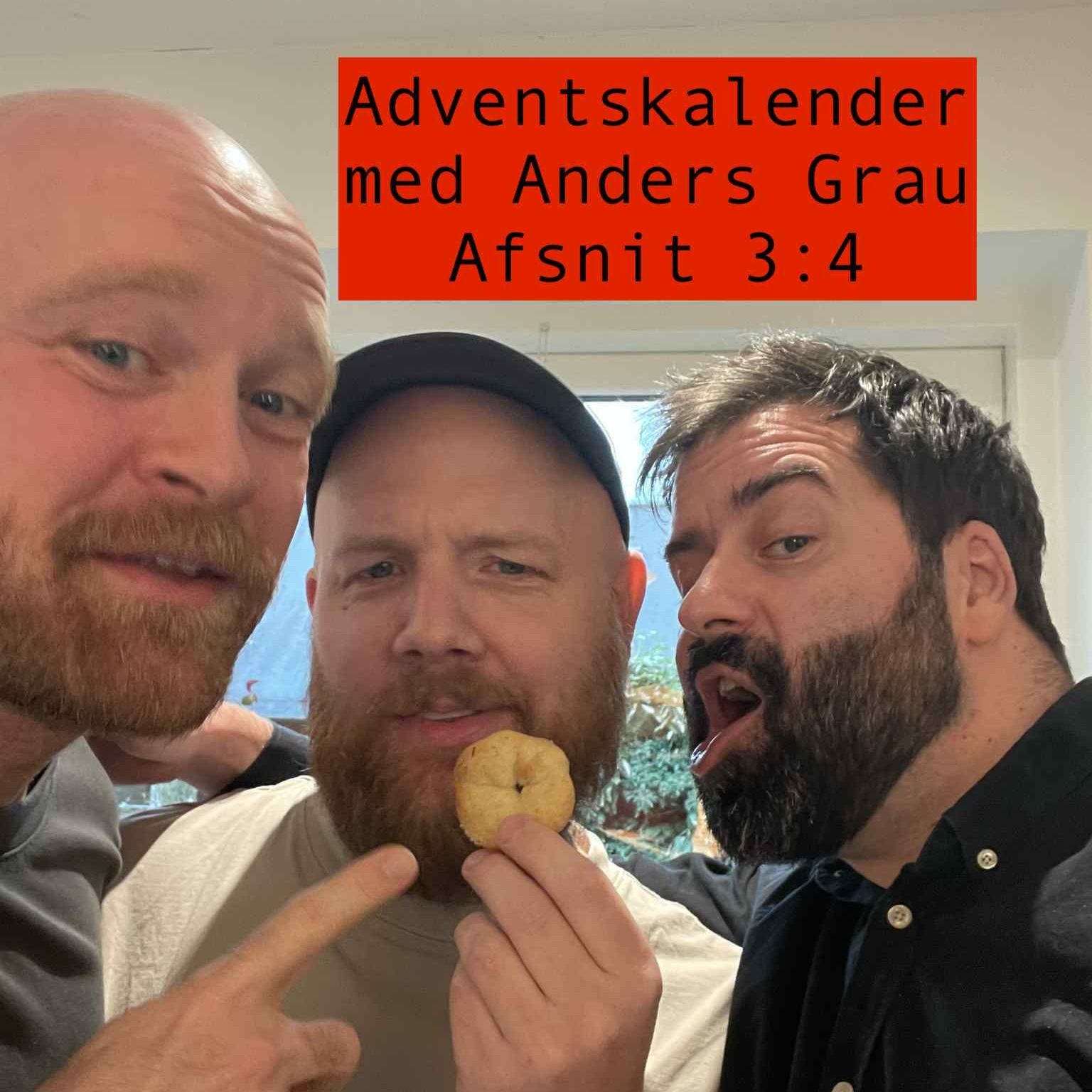 #124 Adventskalender med Anders Grau 3:4 "Frost er ikke en julefilm" artwork