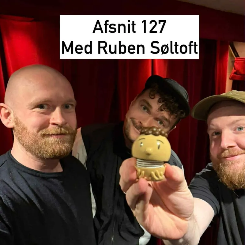 #127 "Skummel fortid, fed halsklud og en god Kim Larsen" med Ruben Søltoft artwork