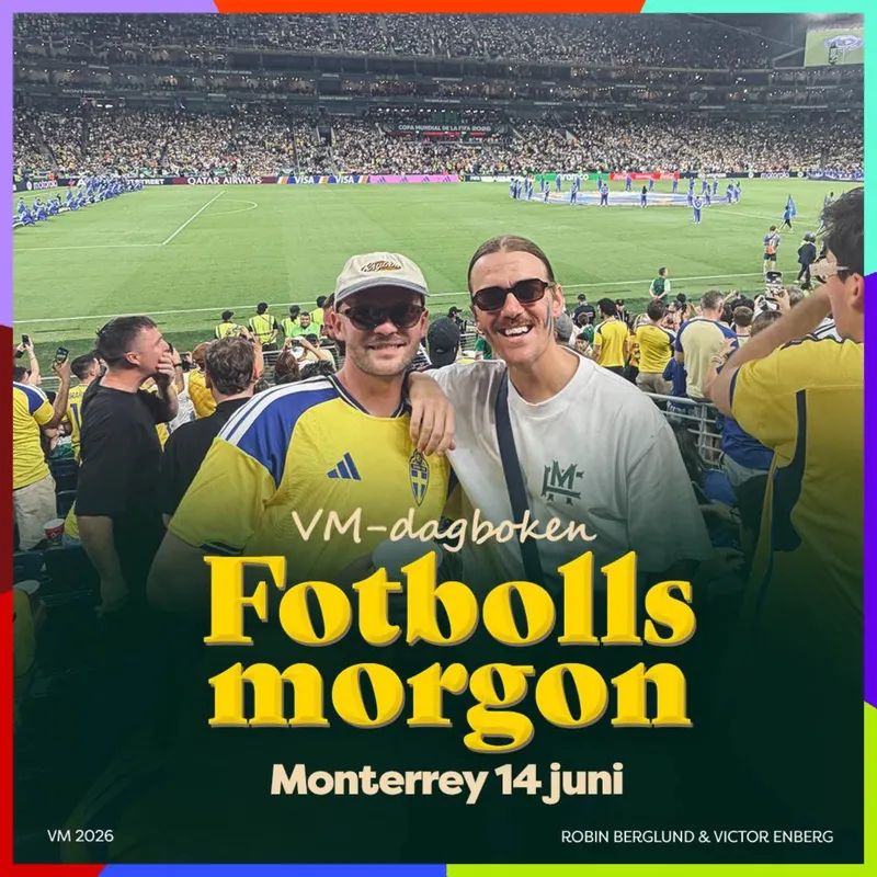 VM-dagboken: Monterrey 14 juni (SVERIGE 5-1 TUNISIEN) artwork