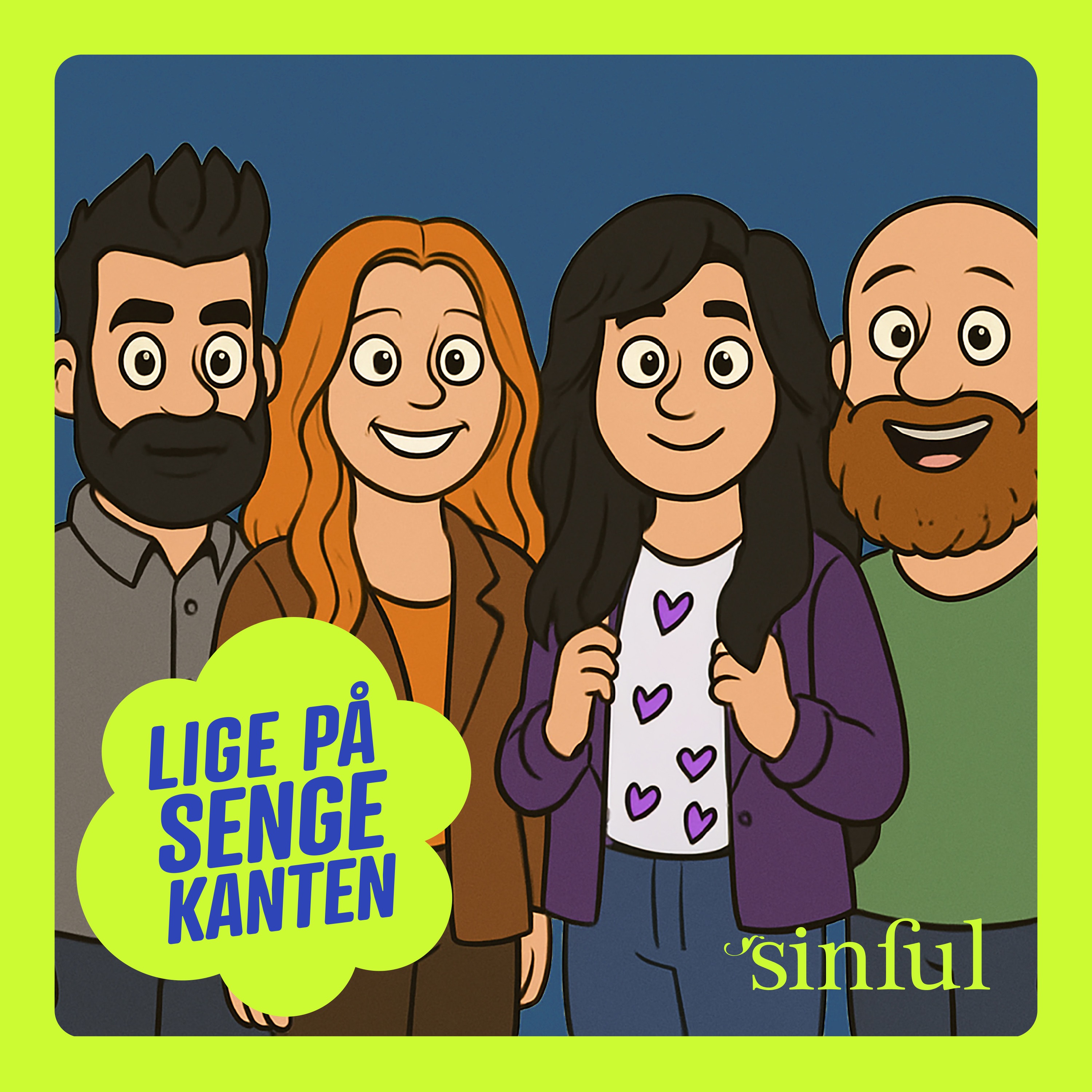 Den med komikerne - Mark Le Fevre, Natasha Brock og Anders Grau artwork