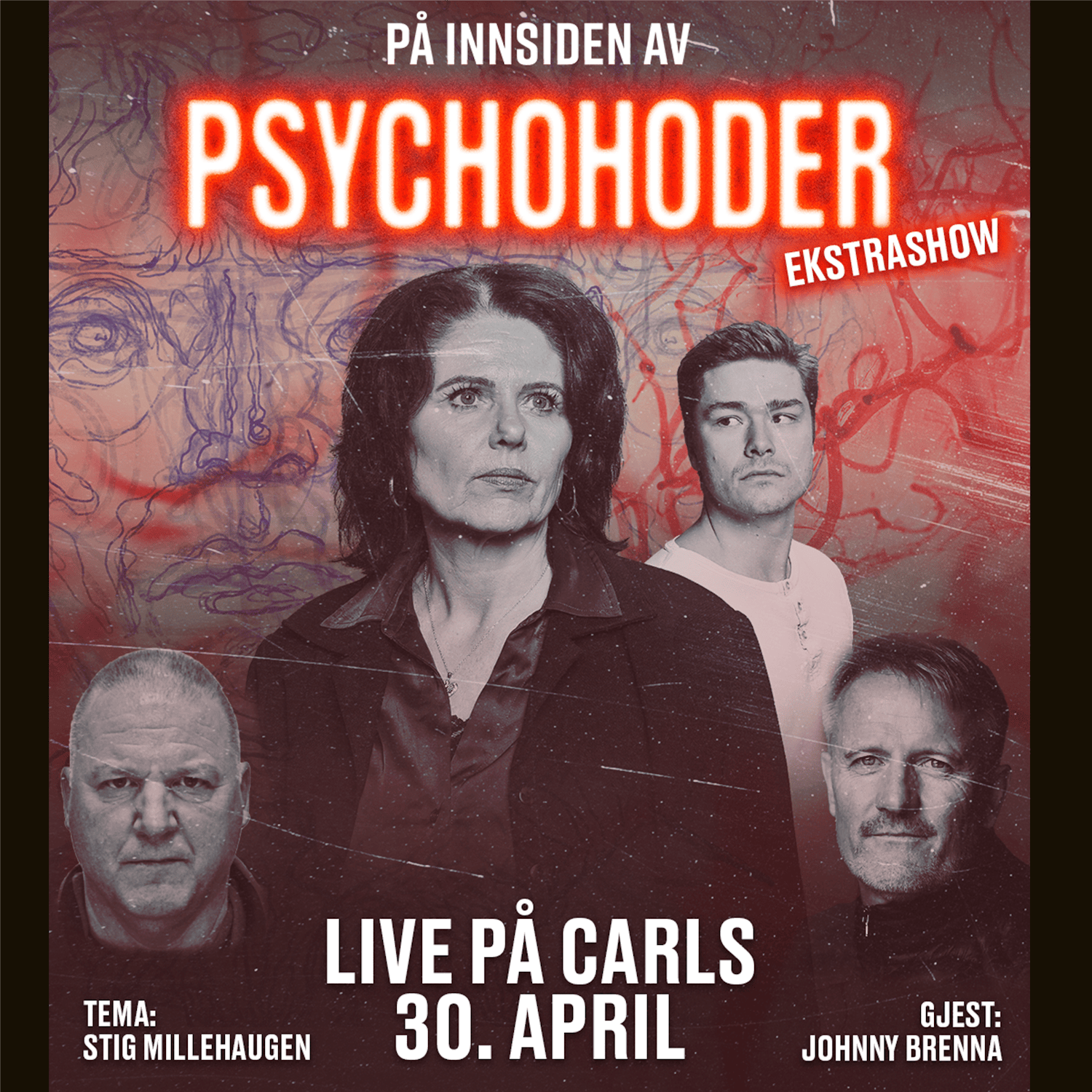 PROMO: Psychohoder live 30. april. Tema: Stig Millehaugen. artwork