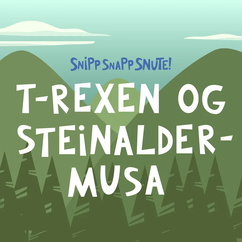 T-Rexen og Steinaldermusa artwork