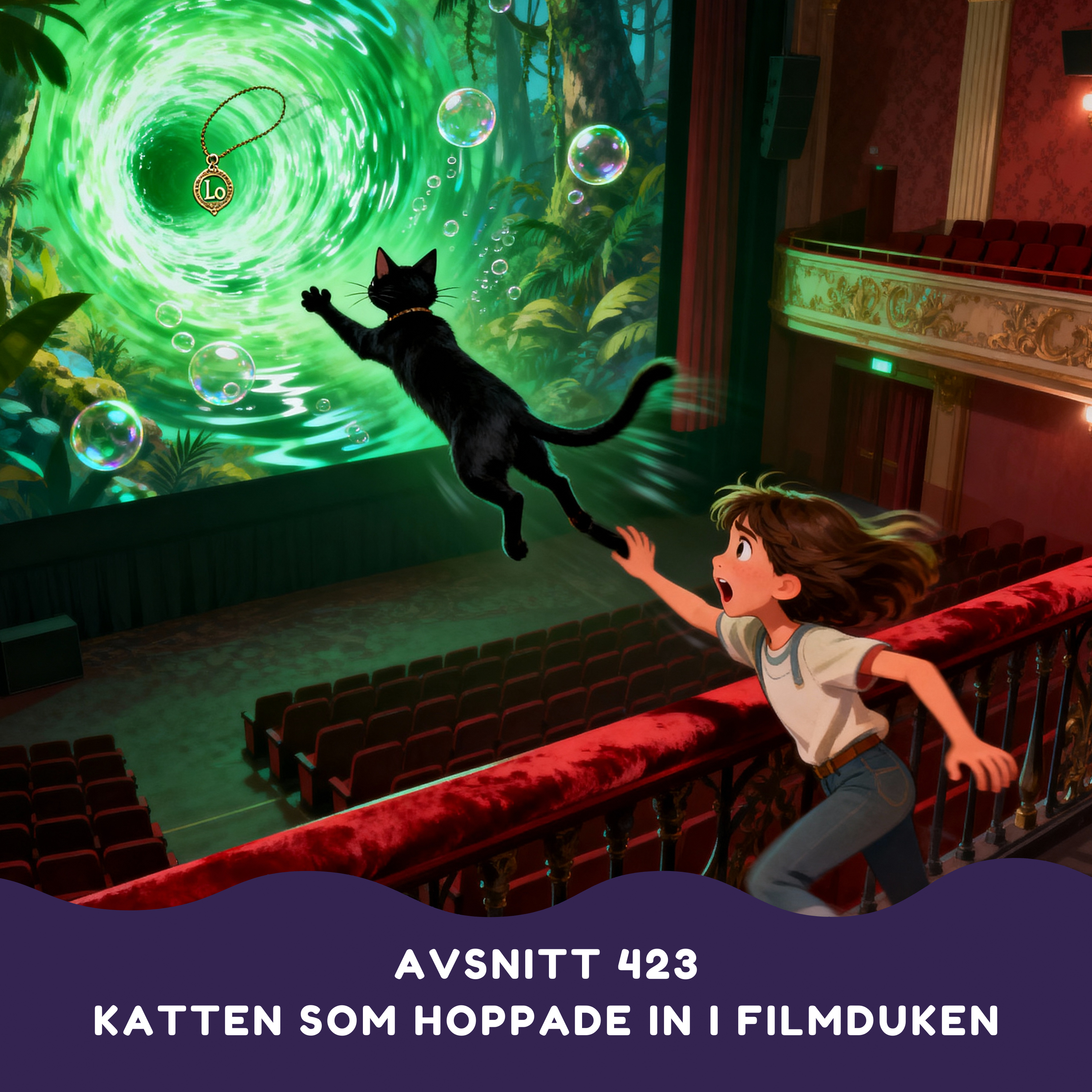 Katten som hoppade in i filmduken artwork