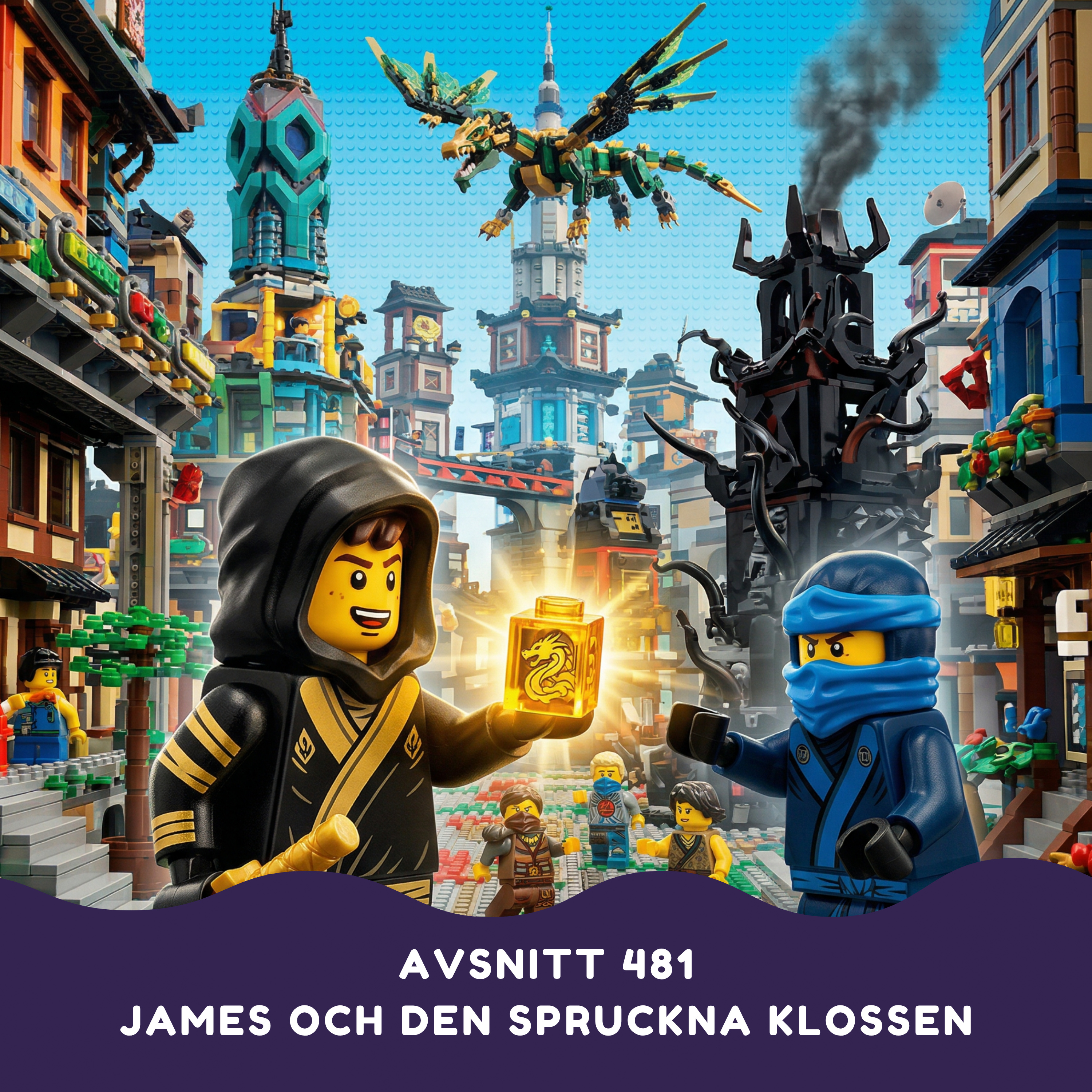 James och den spruckna klossen artwork