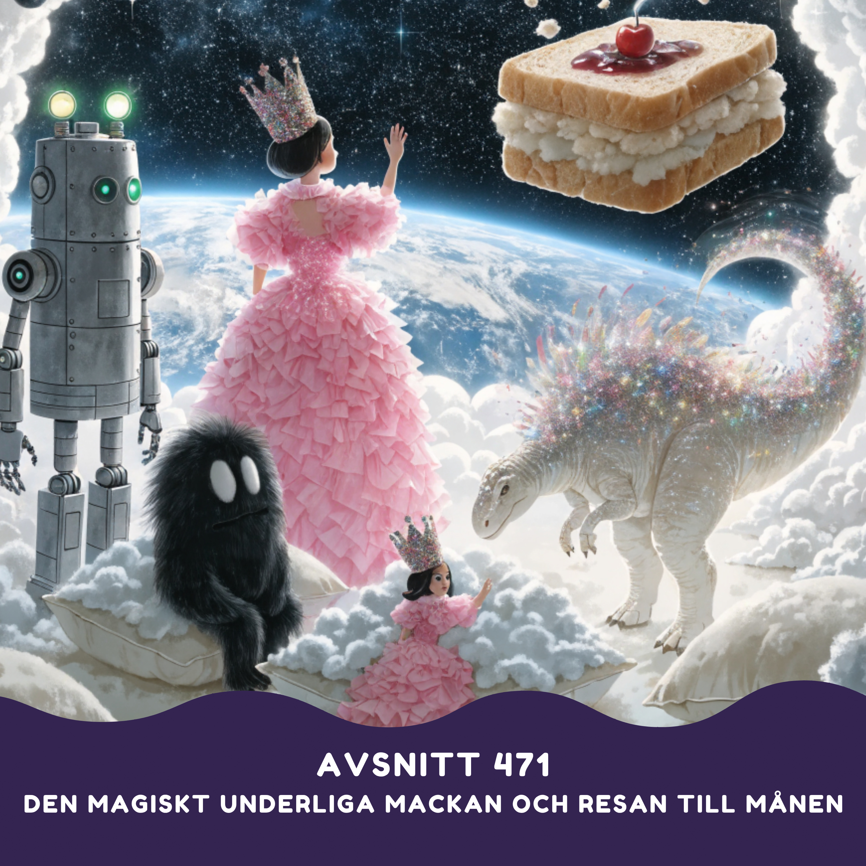 Den magiskt underliga mackan och resan till månen artwork