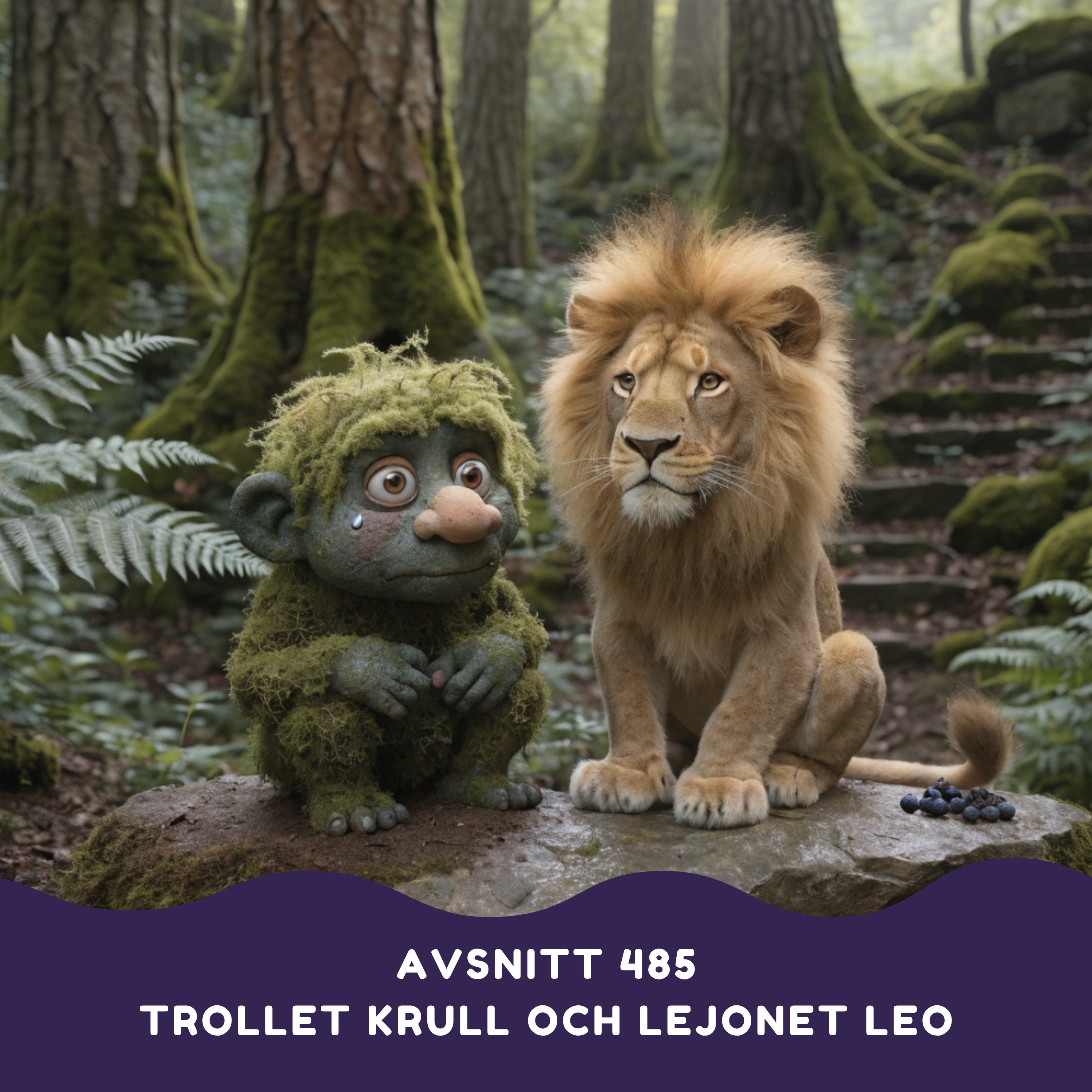 Trollet Krull och lejonet Leo artwork