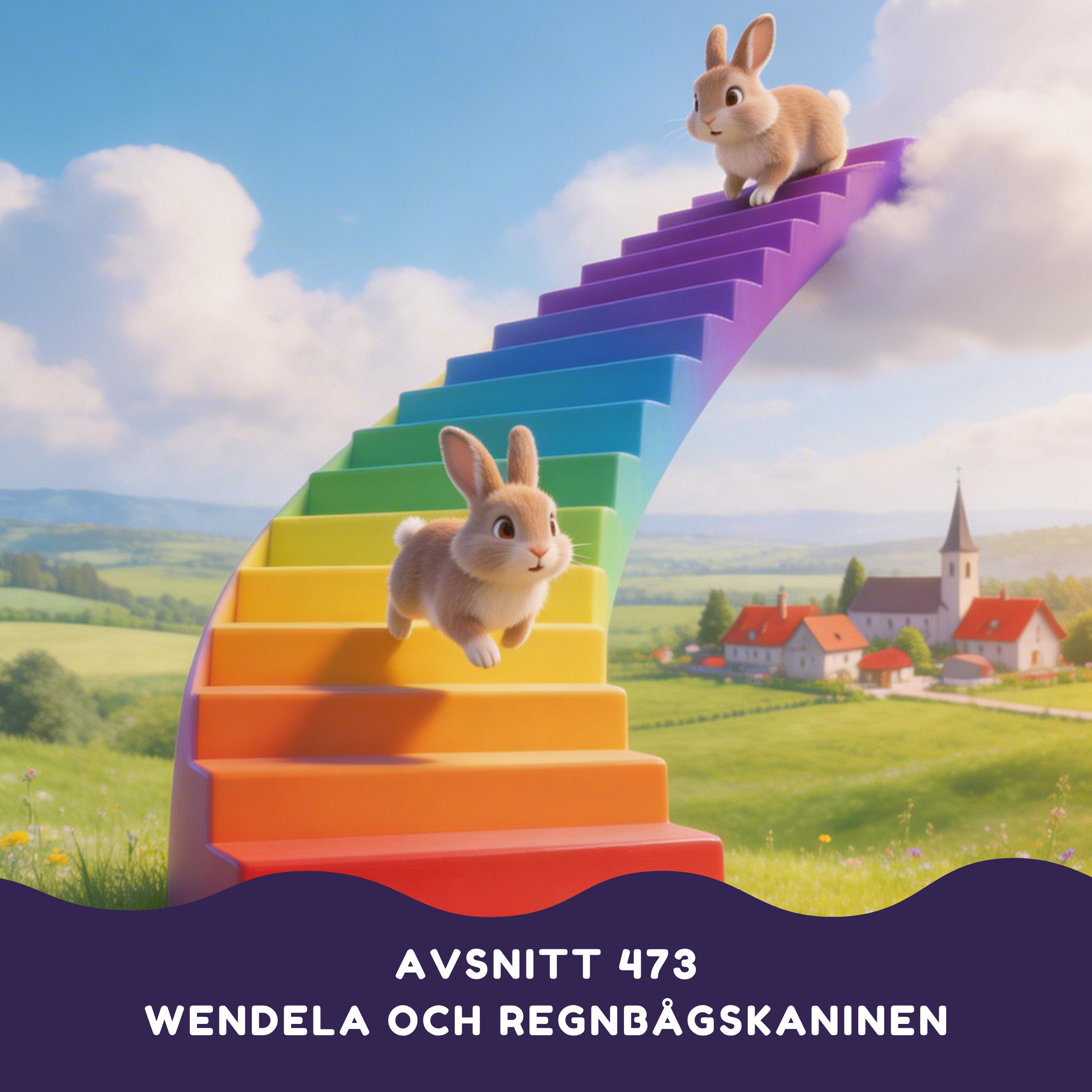 Wendela och regnbågskaninen artwork