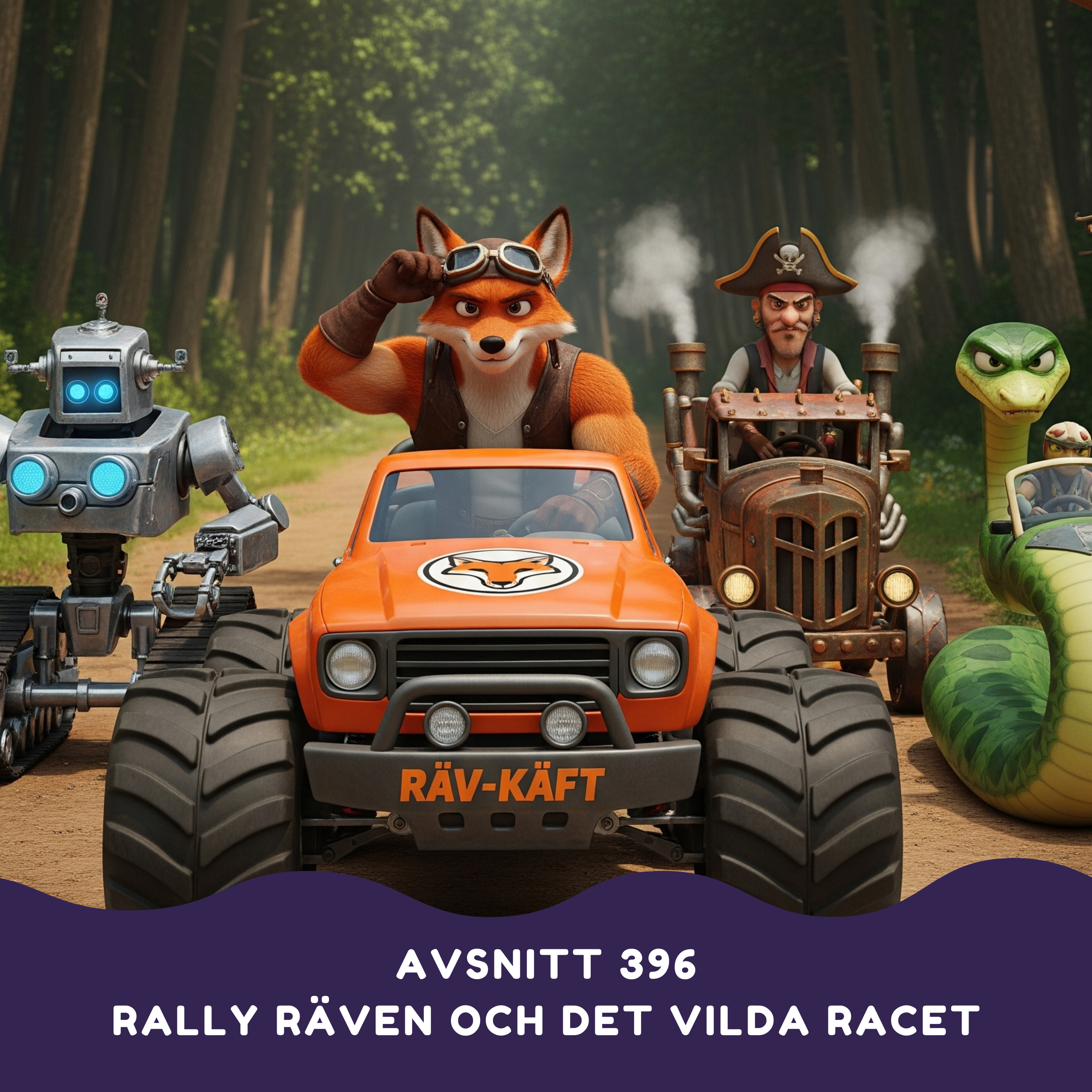 Rally Räven och det vilda racet artwork
