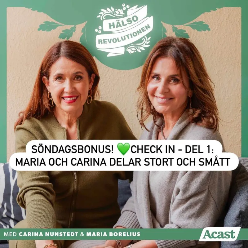 SÖNDAGSBONUS! CHECK IN – DEL 1: Maria och Carina delar stort och smått artwork