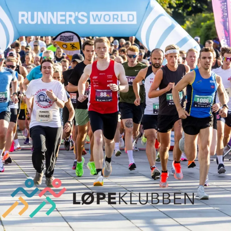 Podkasten Løpeklubben cover art