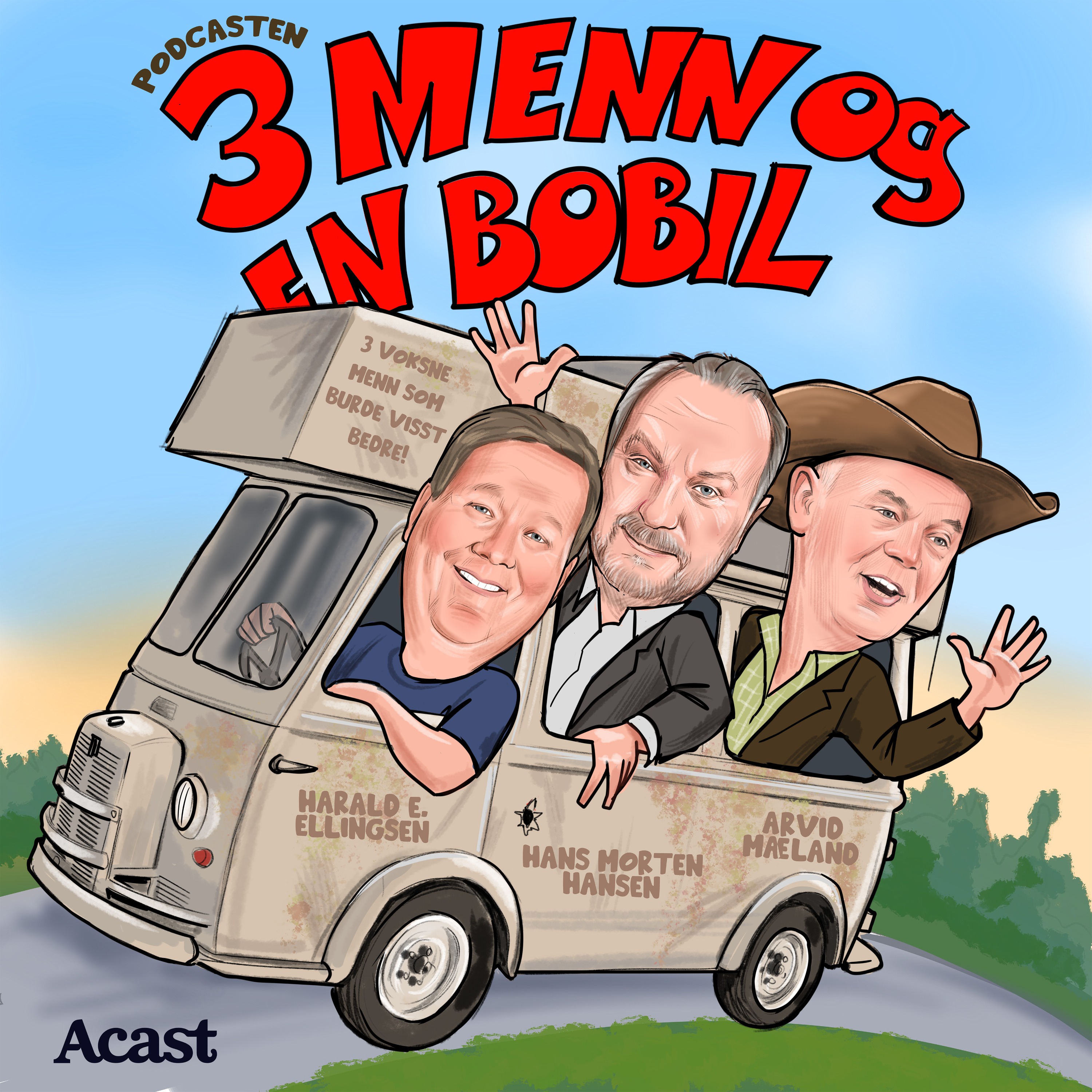 3 menn og en bobil cover art